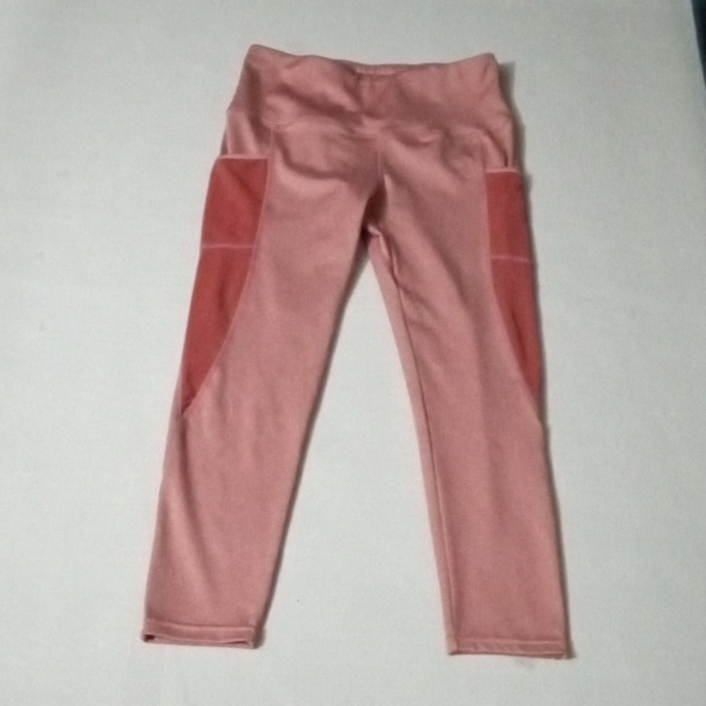 BSP Capri Leggings size L Tangerine Orange Preowned